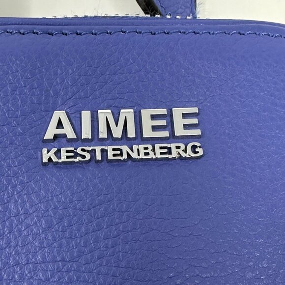 Aimee Kestenberg Leather Crossbody Bag Just Saying Lapis Blue - Picture 12 of 14